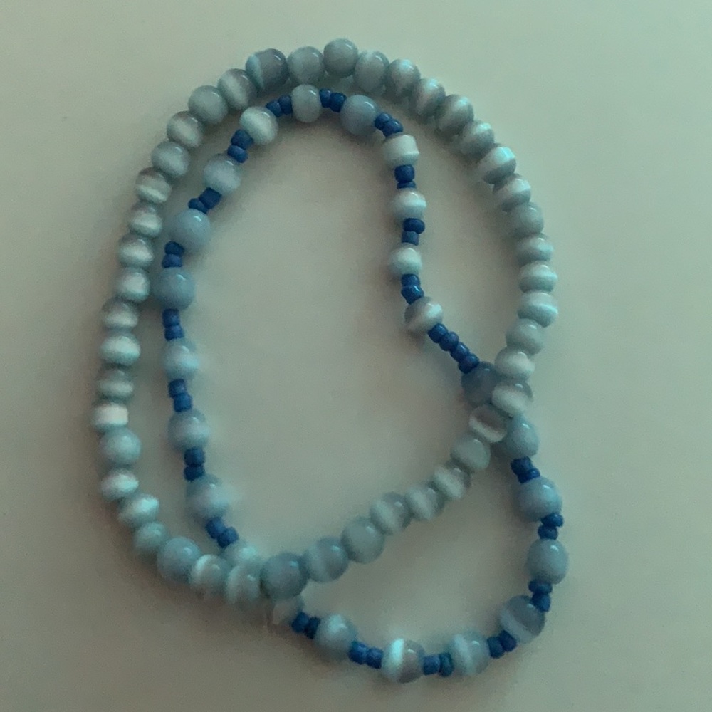 Blue Beaded Bracelets